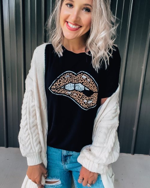 Black Lip Tee