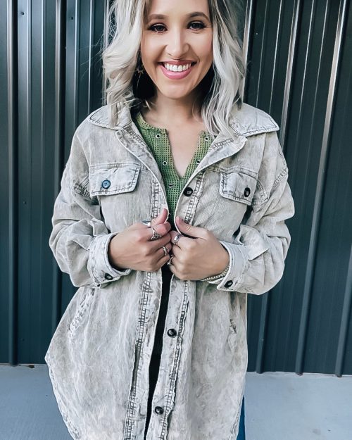 Dusty Camel Shacket