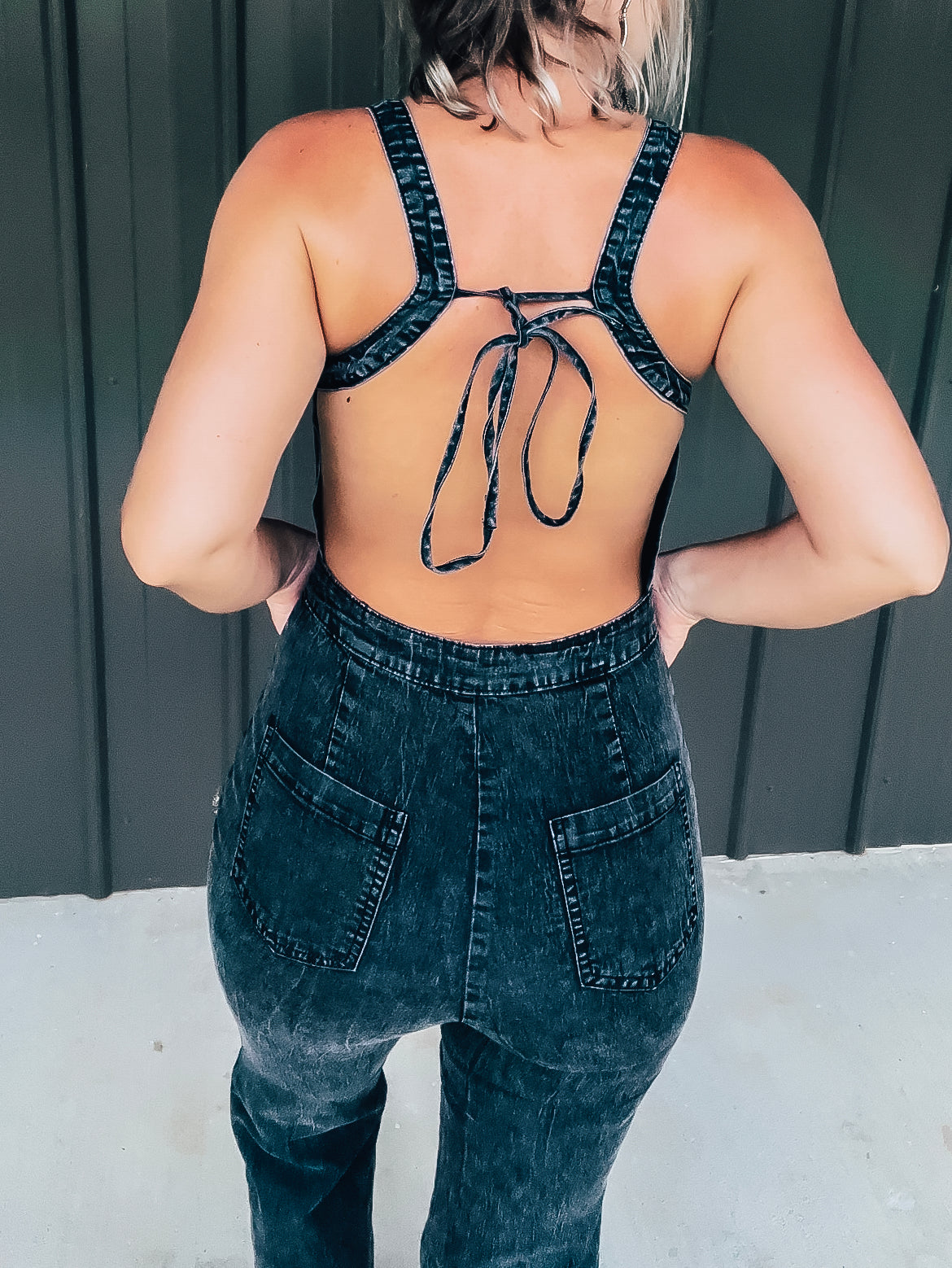 Vintage Black Jumpsuit - Image 2