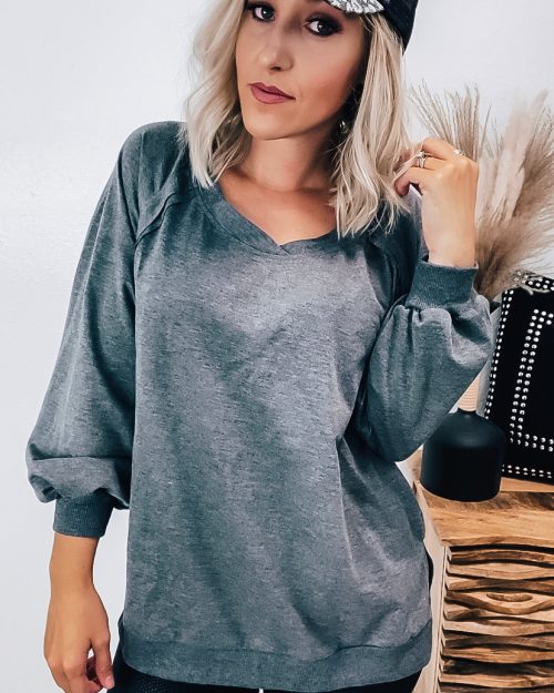 Strappy Back Sweatshirt