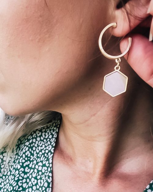 Gold & Opal Earrings
