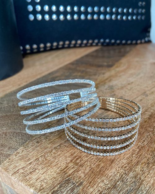 Rhinestone Flexible Cuff