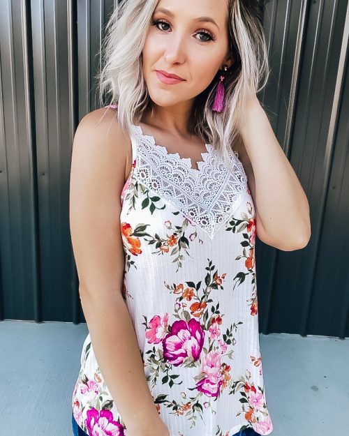 Floral & Lace Tank