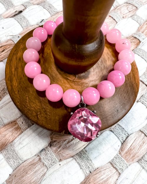 Pink Gem Stretch Bracelet
