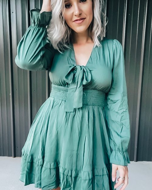 Green Tie Dress