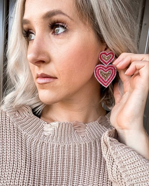 Double Heart Earrings