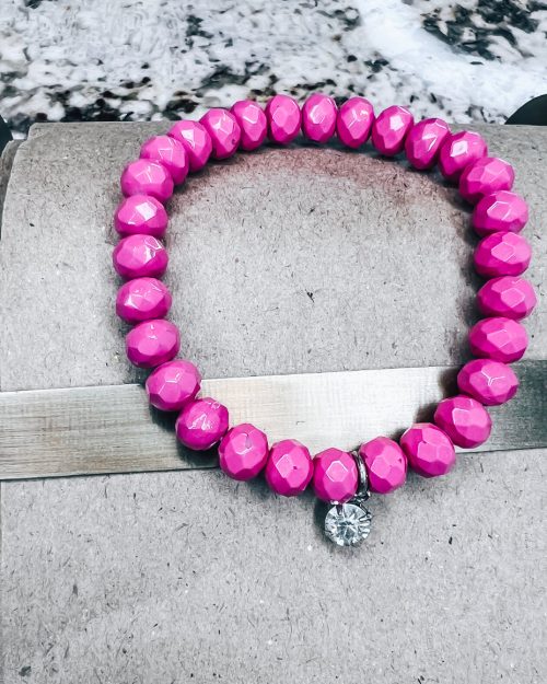 Pink Gem Bracelet