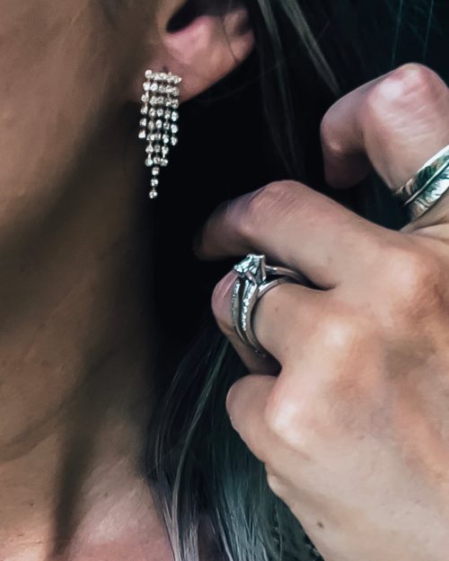 Mini Rhinestone Earrings