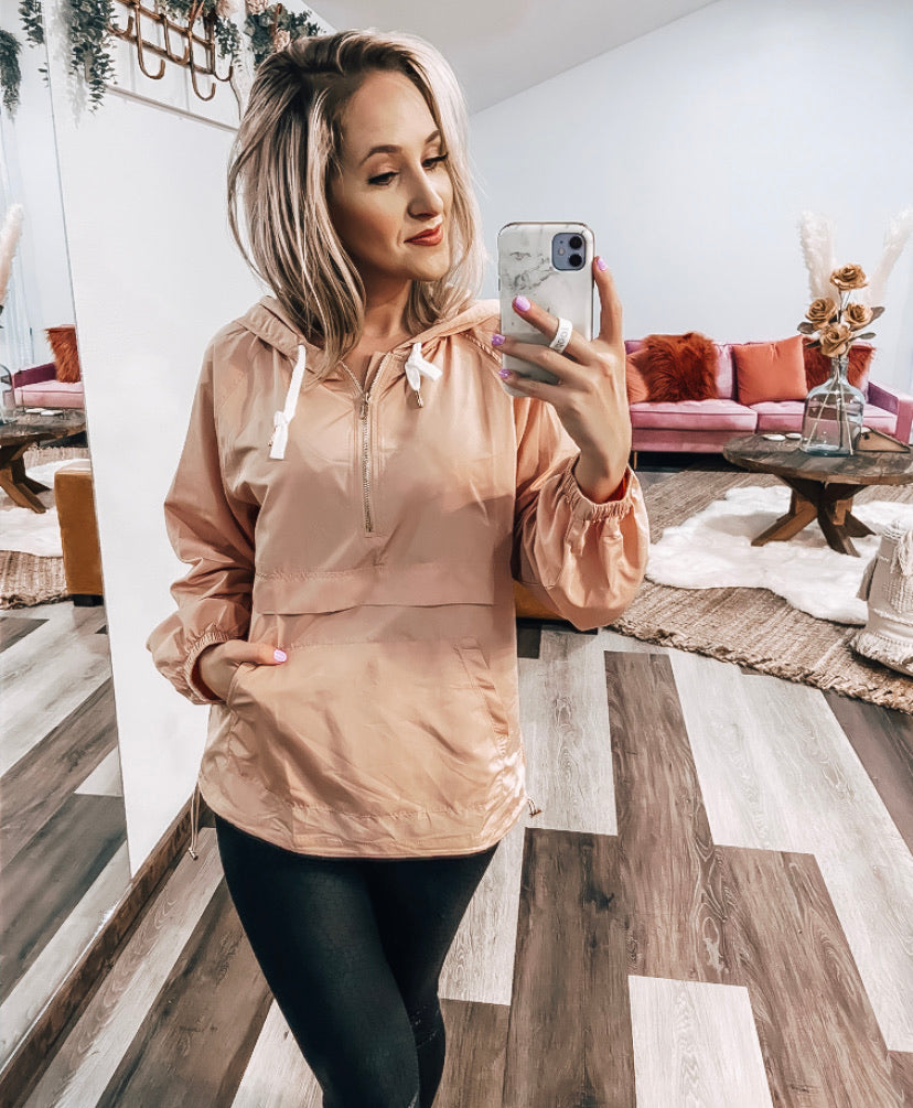 Soft Mauve Windbreaker