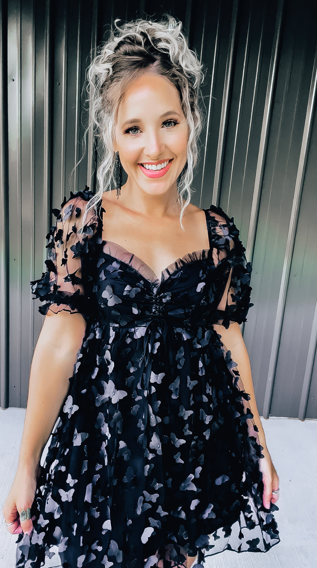 Black Butterfly Dress - Image 4