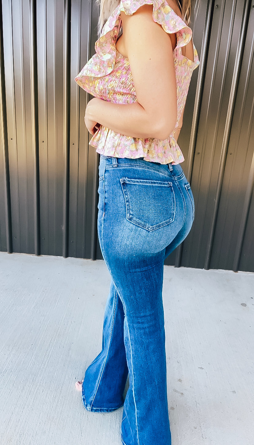 True Blue Denim Flares - Image 3