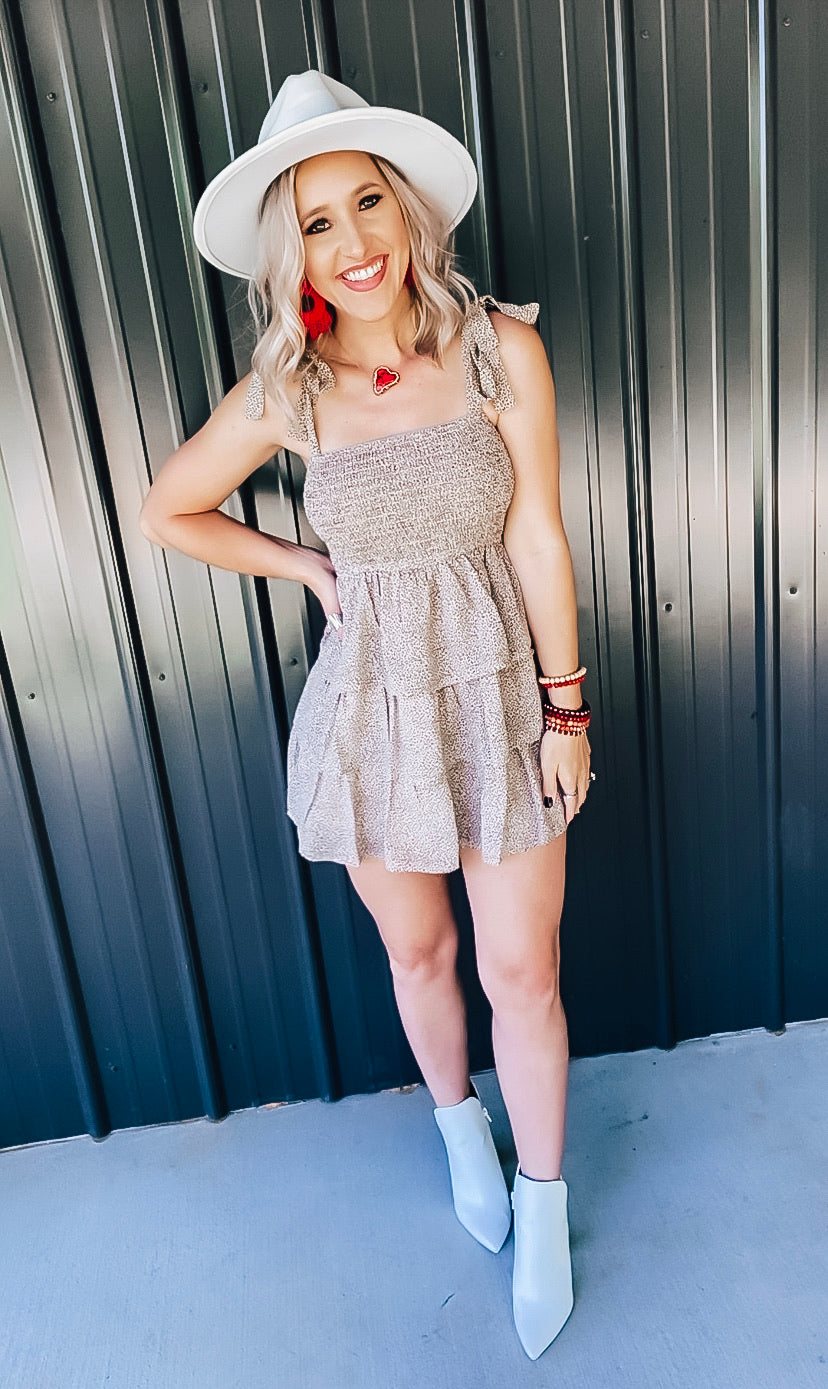 Leopard Ruffle Dress