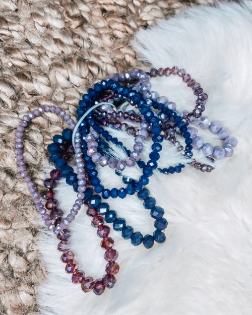 Purple Bracelet Stack