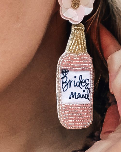 Soft Pink Bridesmaid Earrings