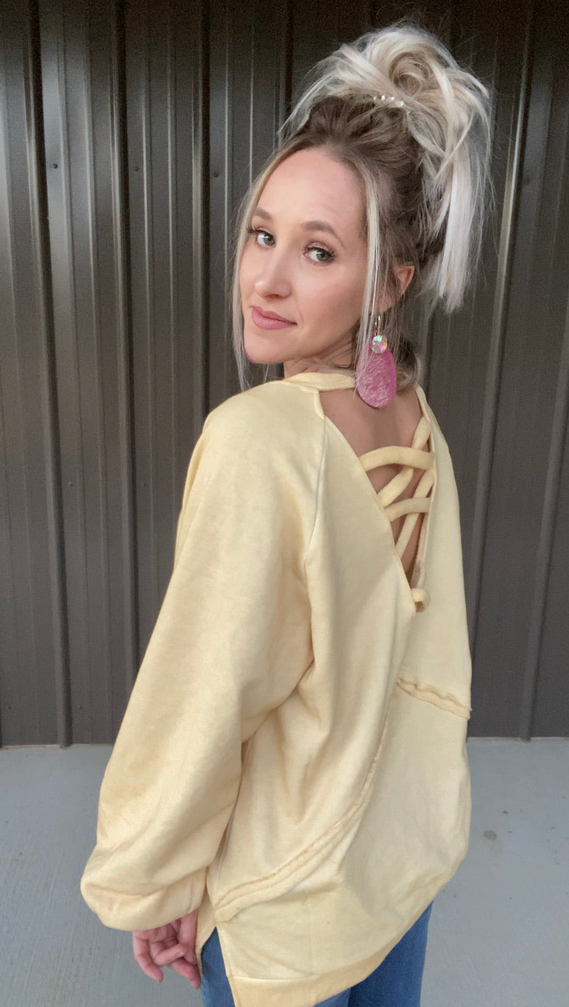 Banana Strappy Sweatshirt