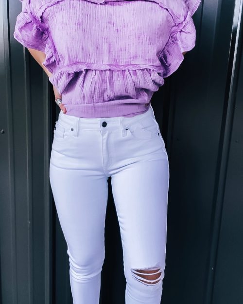 White Denim Skinny Jeans