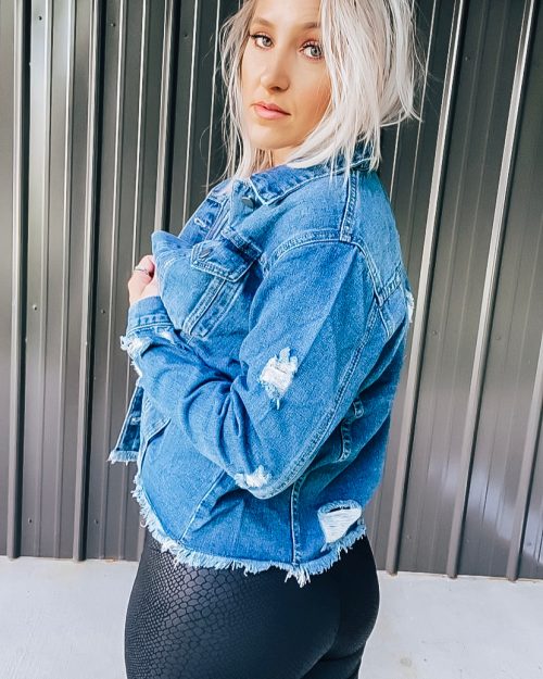 Denim Distressed Jacket