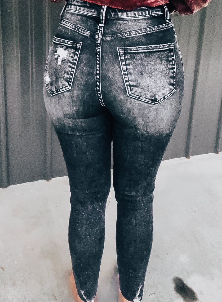 Charcoal Black Skinny Jeans - Image 6