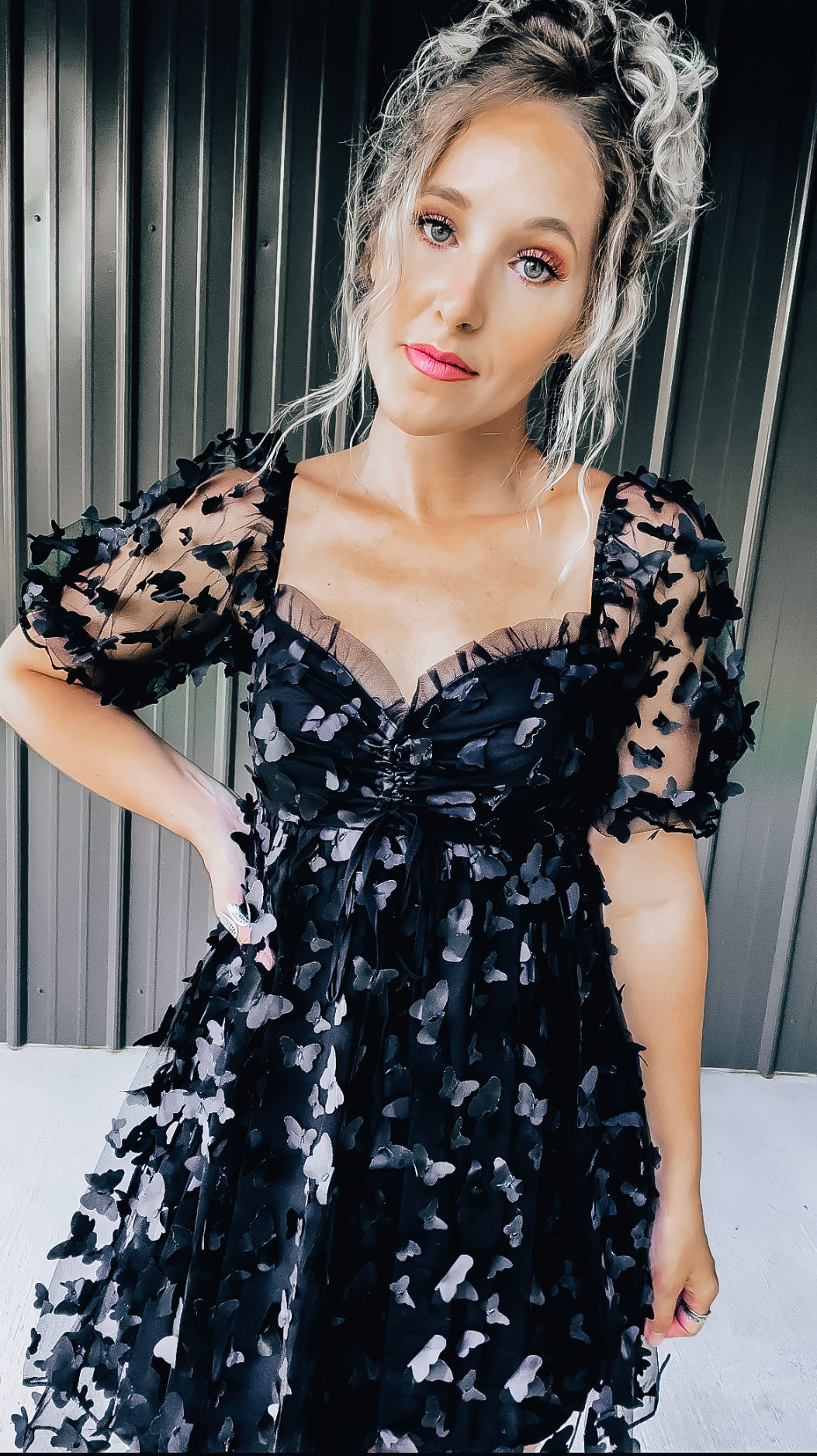 Black Butterfly Dress - Image 10