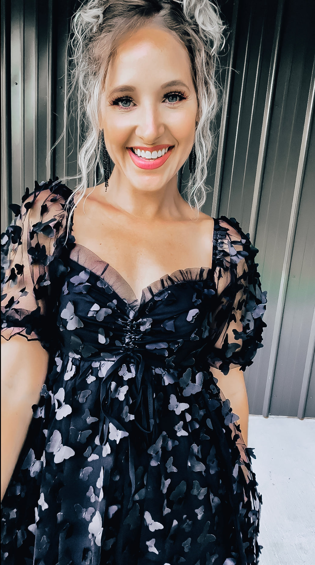 Black Butterfly Dress - Image 5