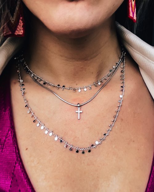 Silver Cross Necklace