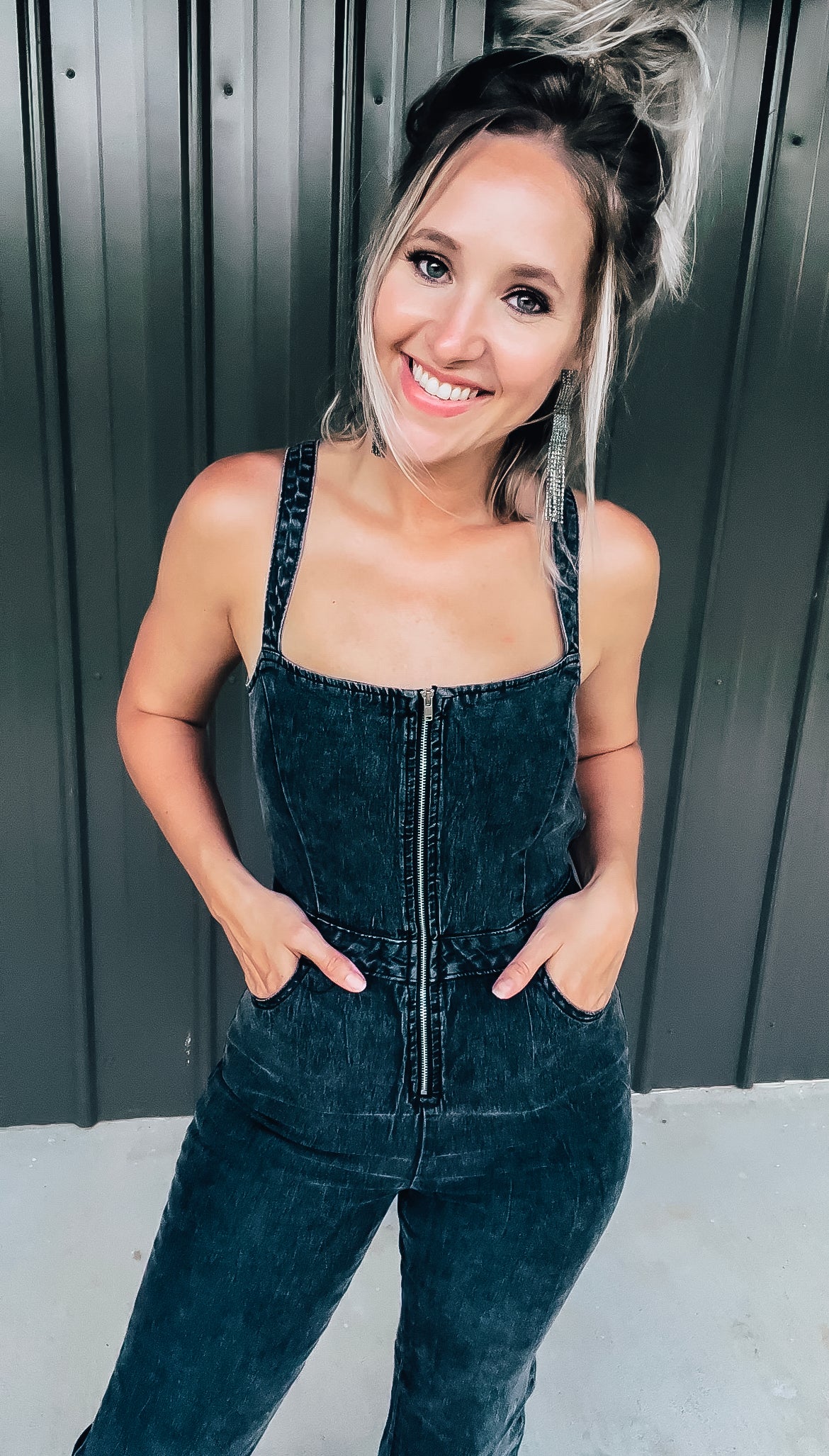 Vintage Black Jumpsuit - Image 3