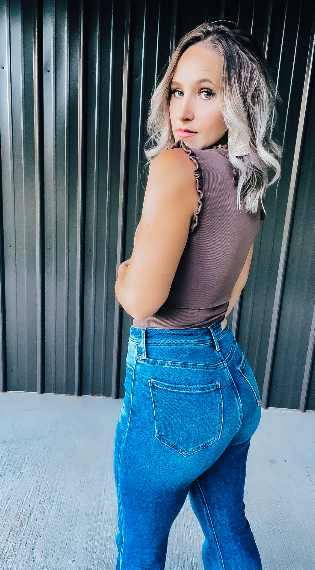 True Blue Denim Flares