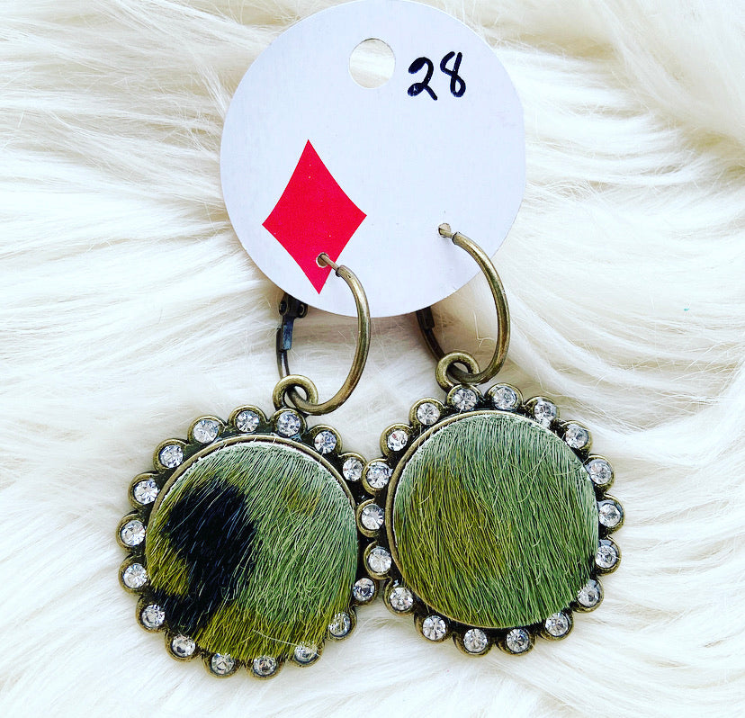 Camo Coin Earrings