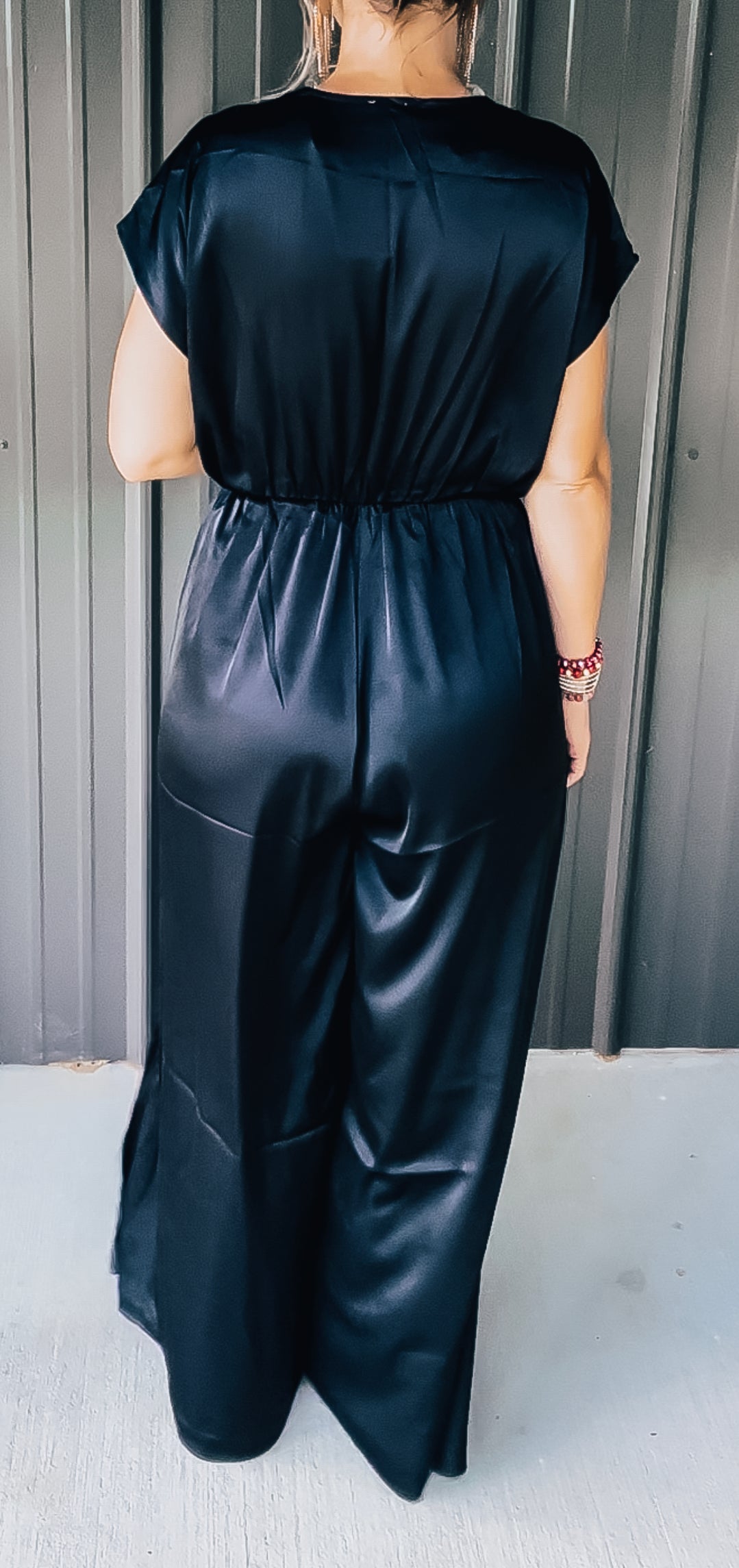 Black Slit Jumpsuit - Image 2