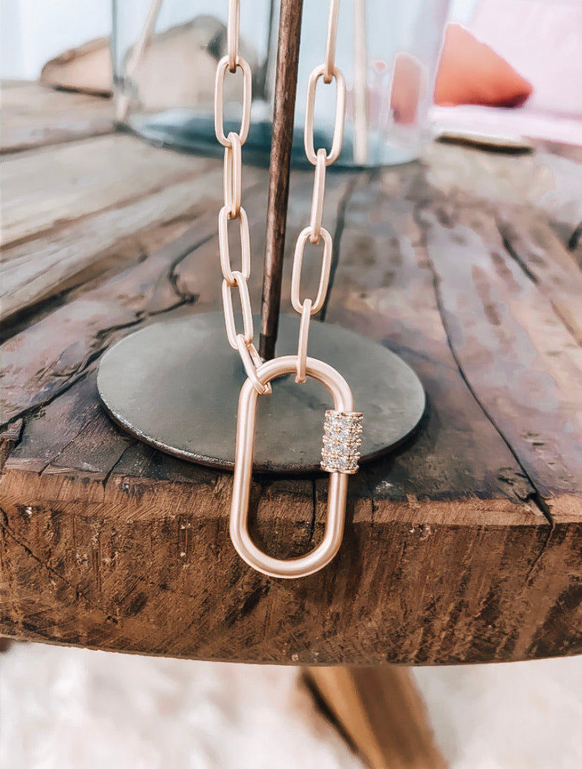 Gold Latch Necklace - Image 3