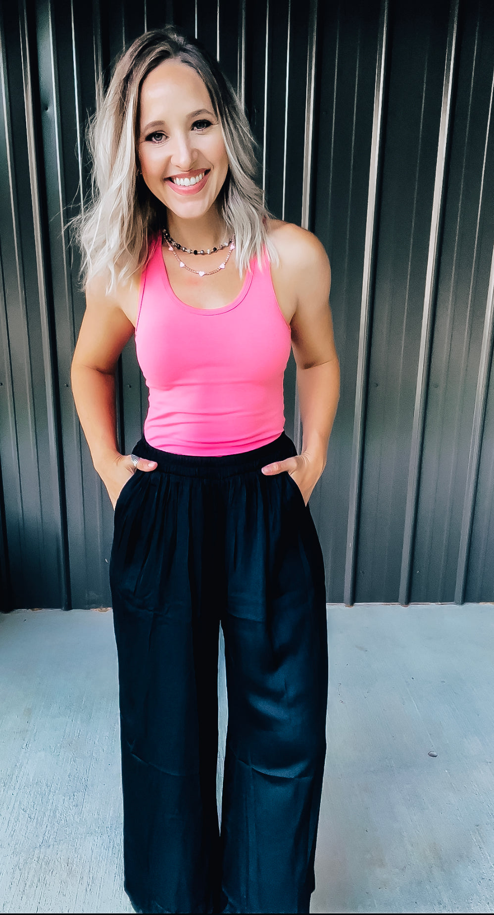 Black Wide Leg Dress Pants