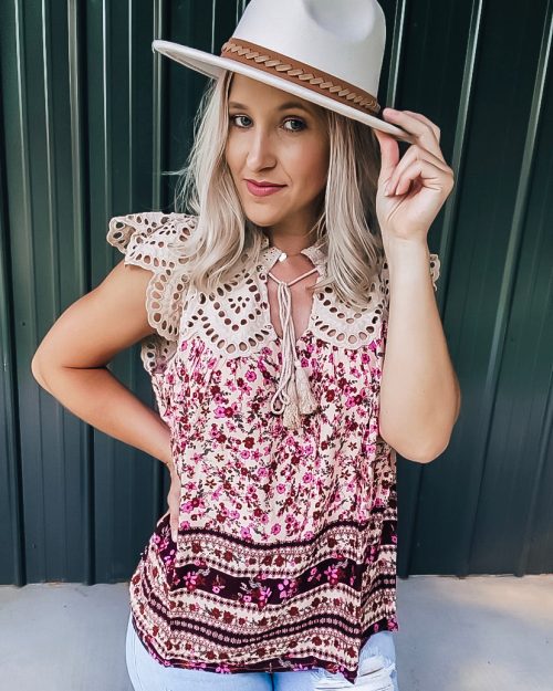 Cream Banded Hat