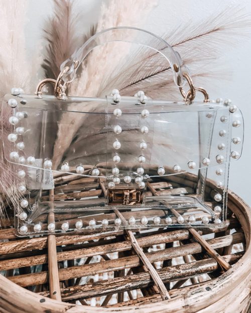 Pearl Snap Clear Purse
