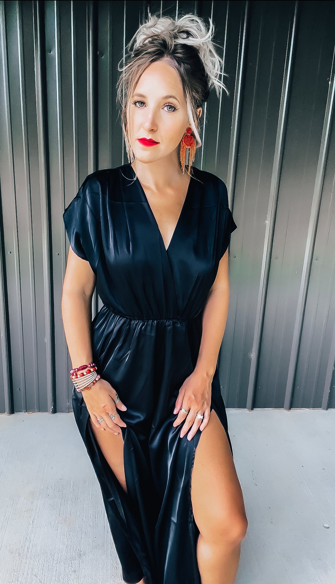 Black Slit Jumpsuit - Image 14