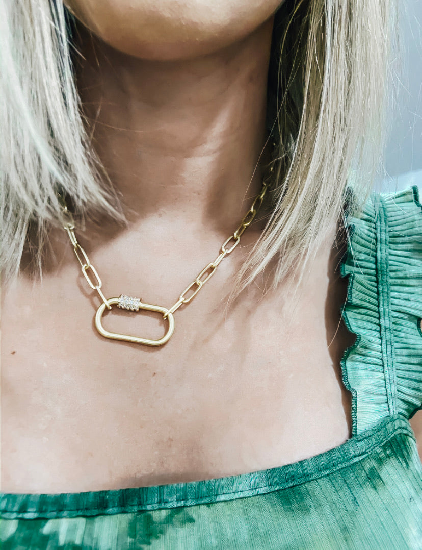 Gold Latch Necklace - Image 2