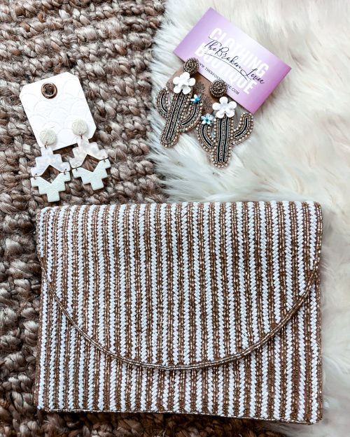 Rosy Stripe Purse