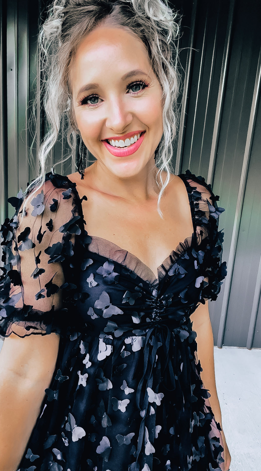 Black Butterfly Dress - Image 6