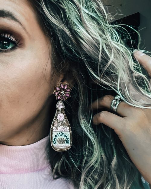 Pink Champagne Earrings
