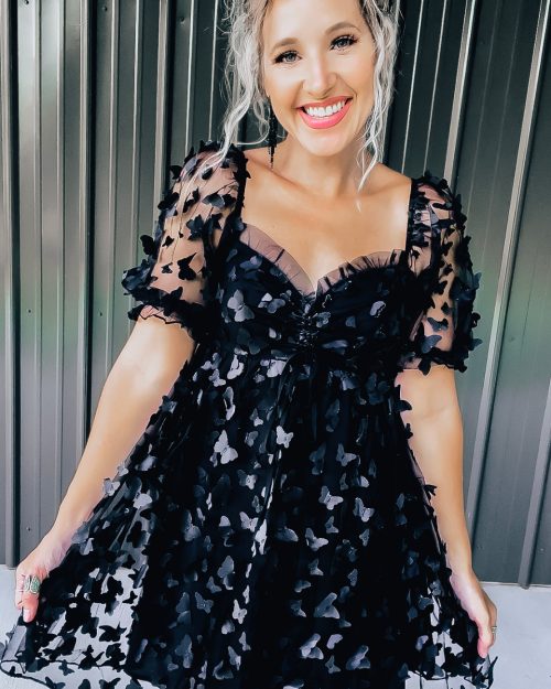 Black Butterfly Dress